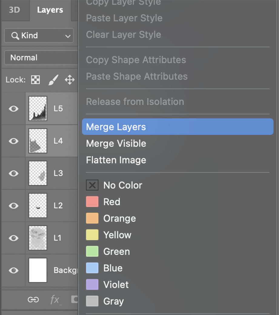 Understanding layers in Photoshop