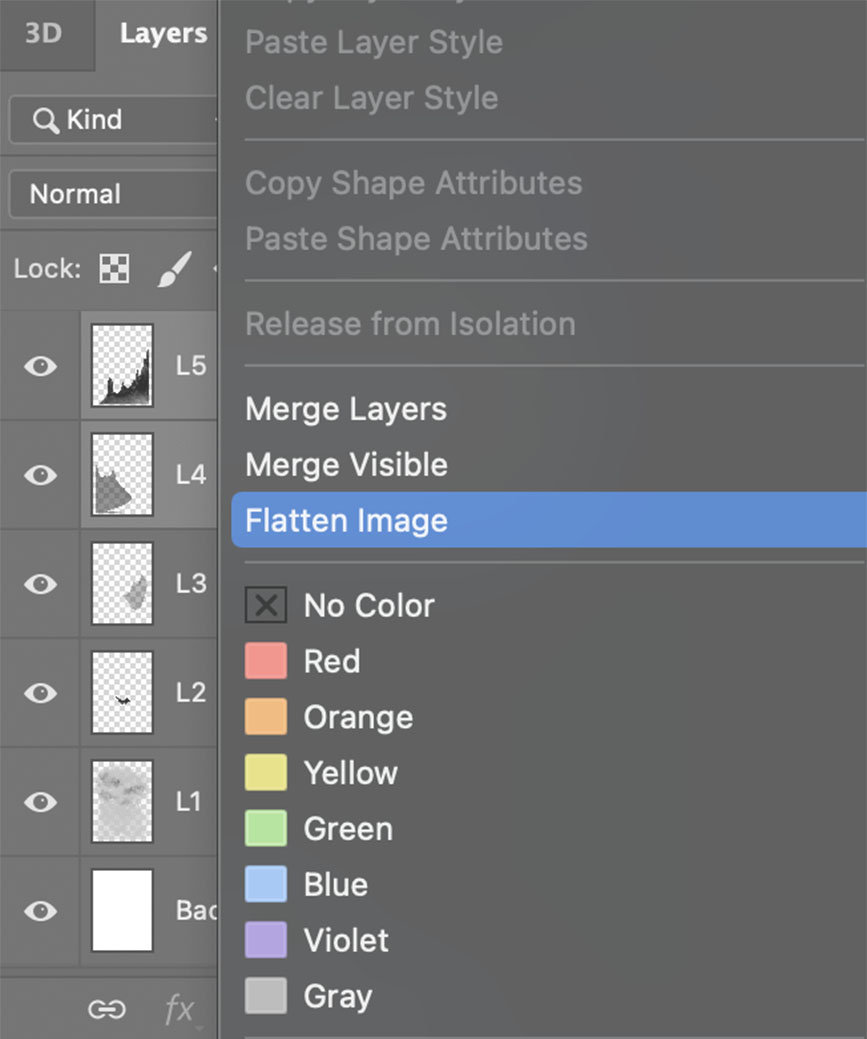 Understanding layers in Photoshop