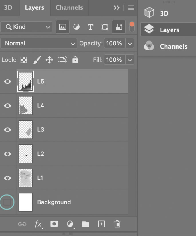 Understanding layers in Photoshop