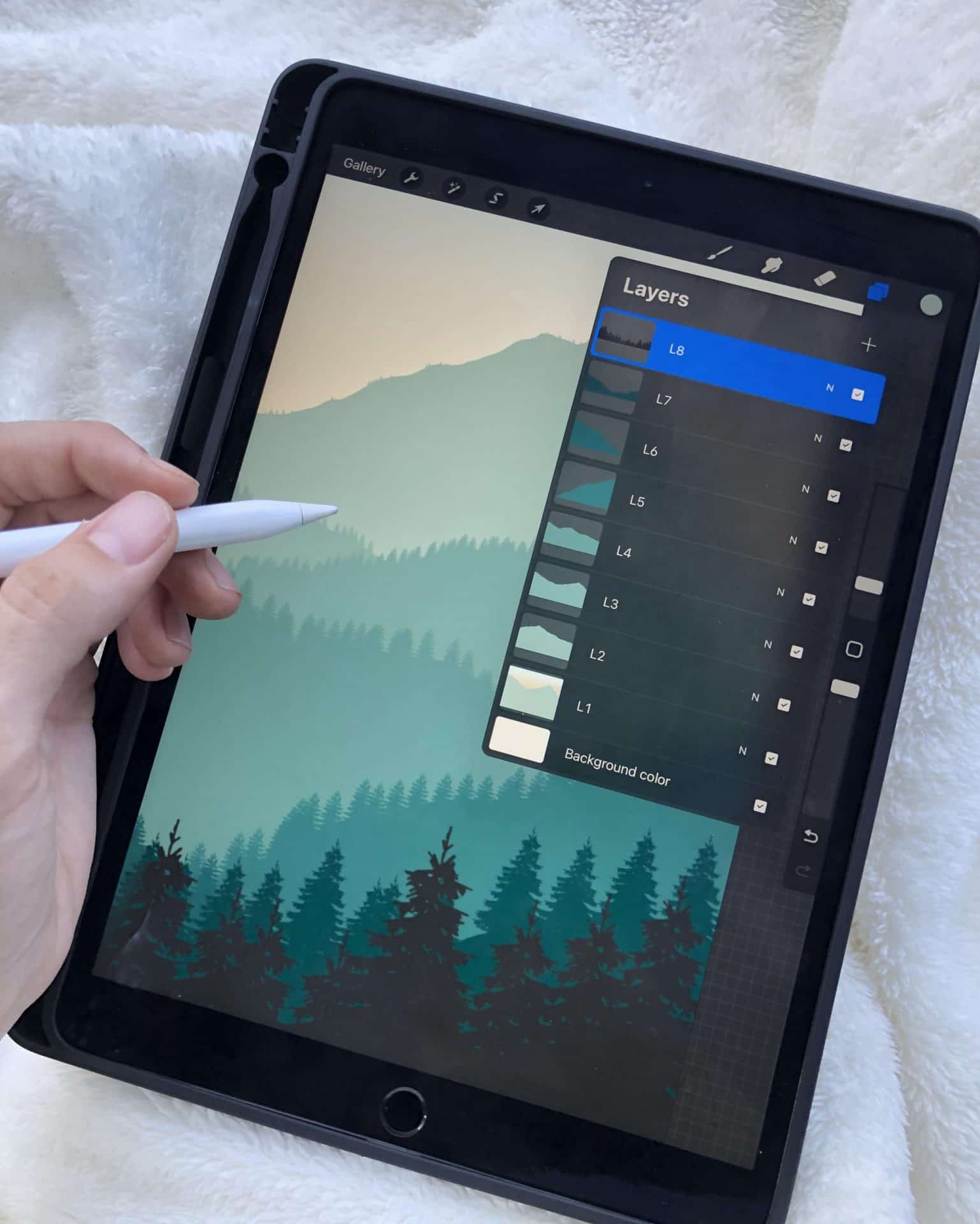 Understanding layers in Procreate