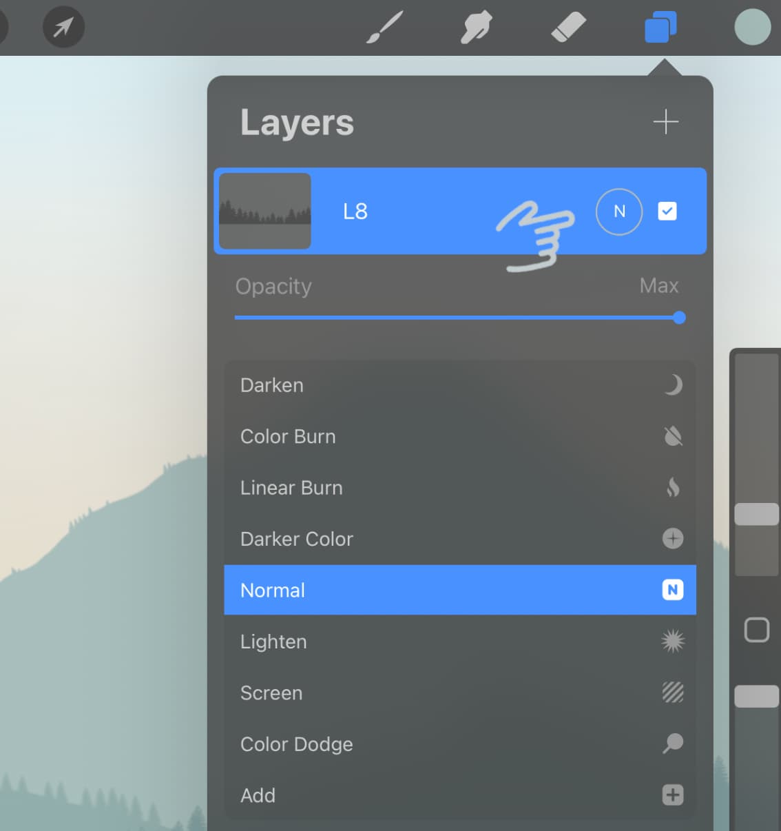 Understanding layers in Procreate