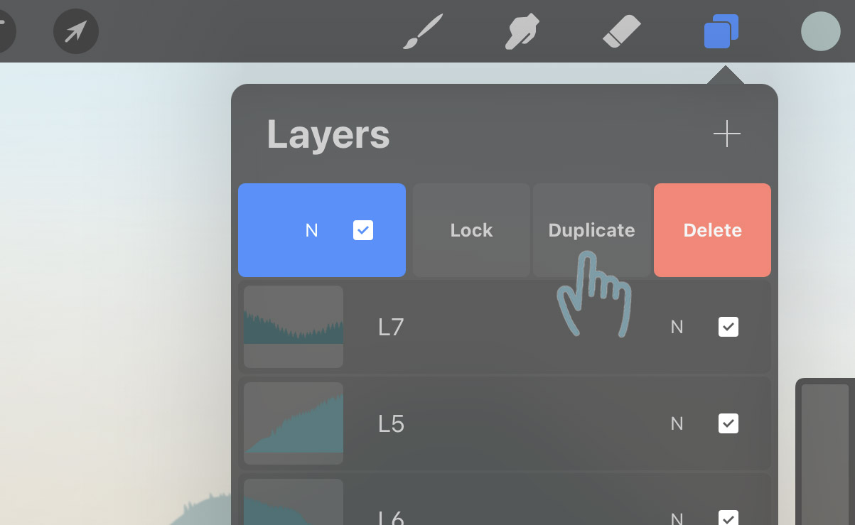 Understanding layers in Procreate