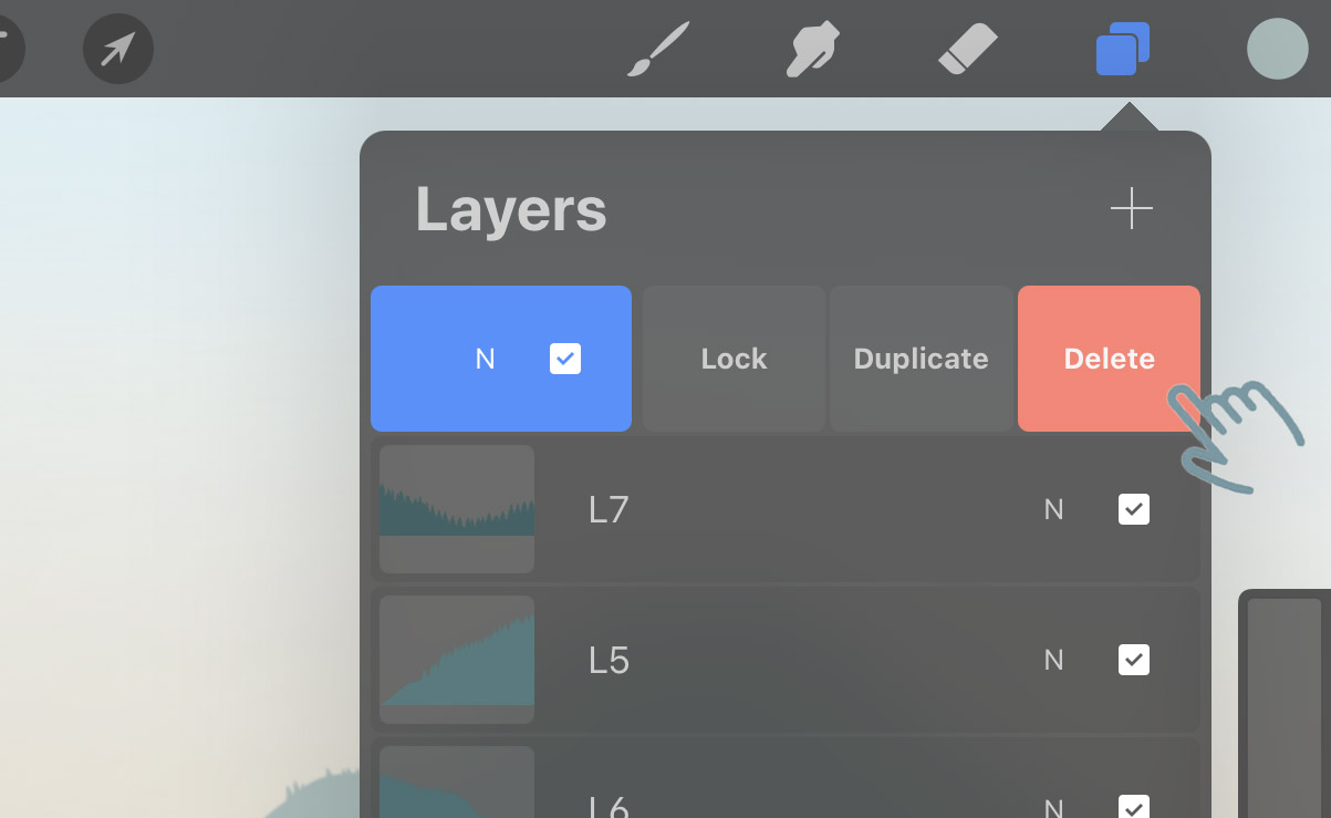 Understanding layers in Procreate