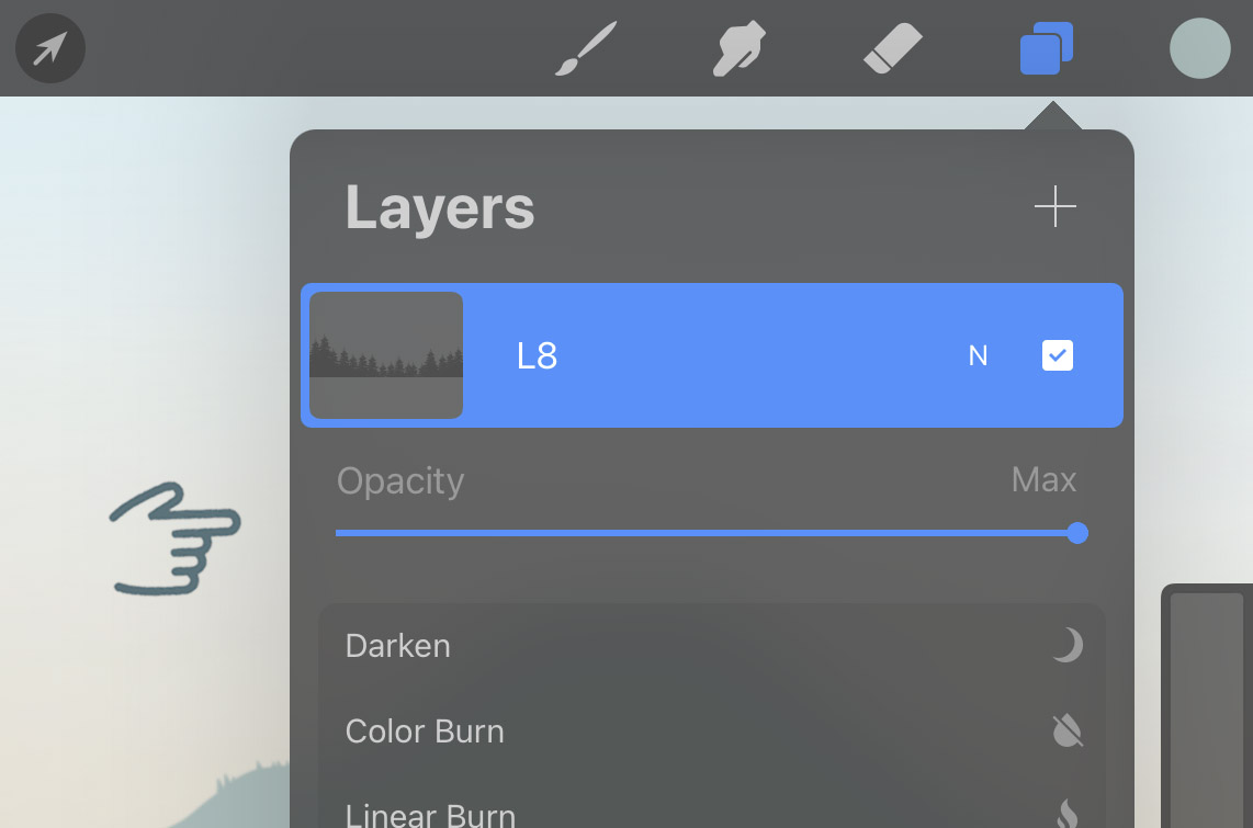 Understanding layers in Procreate