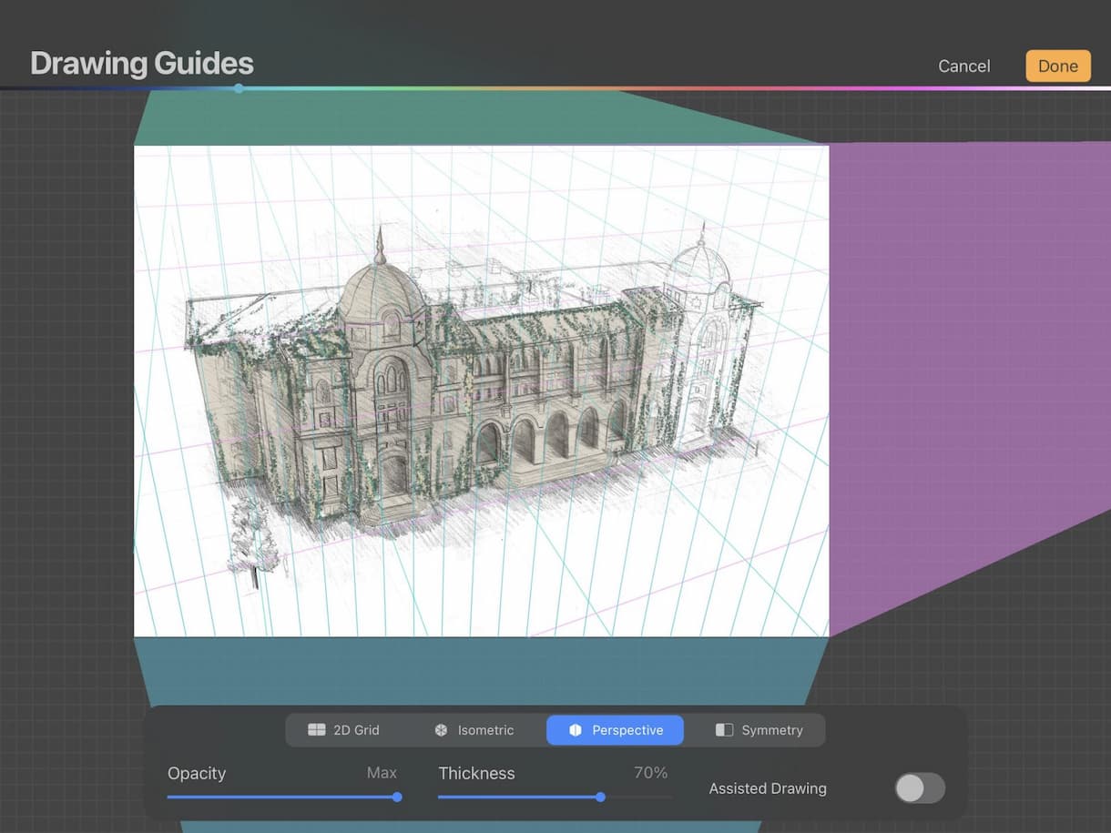 Perspective Illustration in Procreate