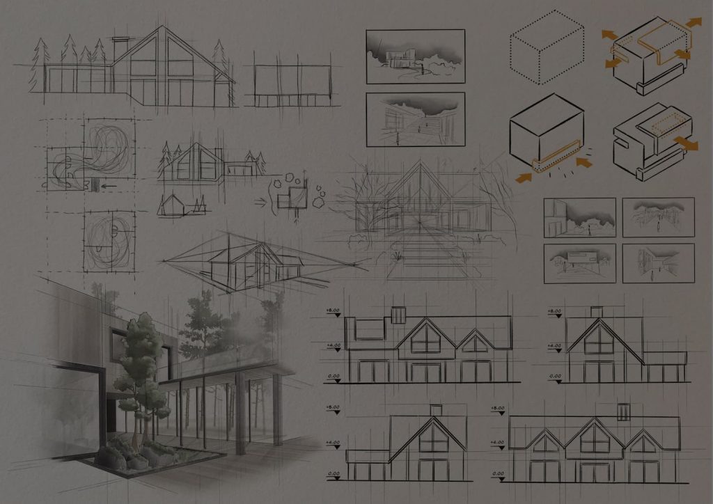 Sketching techniques for architectural concept design