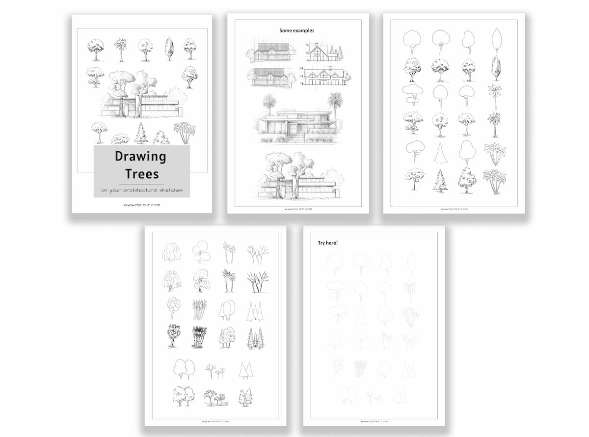 Drawing Trees on your Architectural Sketches